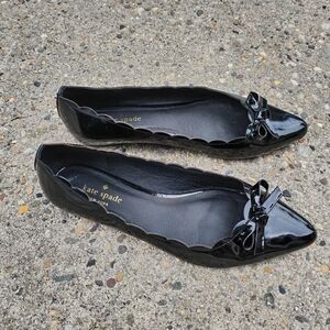 Kate Spade Black Patent Leather Flats